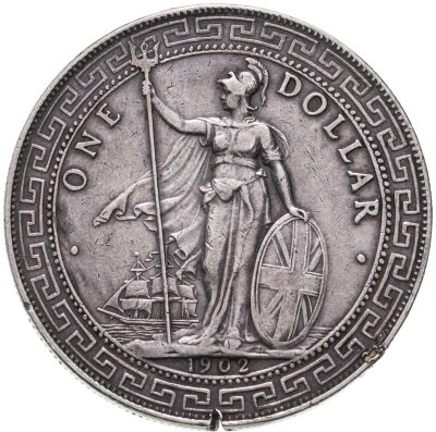 купить Великобритания 1 торговый доллар (trade dollar) 1902