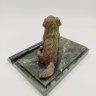 Купить Визитница со скульптурой в виде собаки, бронза, камень, Россия, 2010-2015 гг.