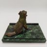 Купить Визитница со скульптурой в виде собаки, бронза, камень, Россия, 2010-2015 гг.