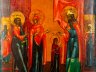 Купить Икона "Введение во храм Пресвятой Богородицы", дерево, темпера, Российская империя, 1850-1900 гг.