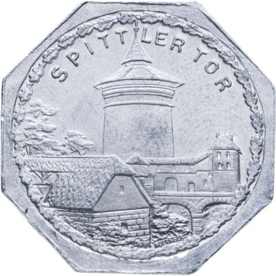 купить Германия (Нюрнберг) нотгельд 20 пфеннигов 1921 "Спиттлертор" (Трамвайный жетон)