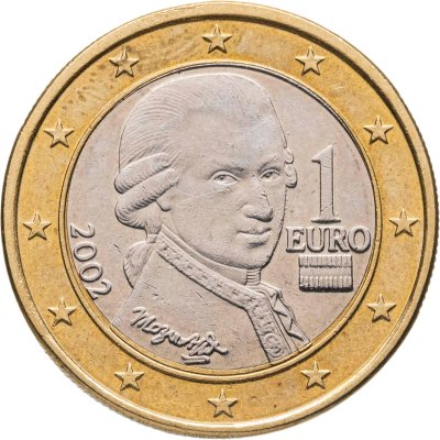 купить Австрия 1 euro (евро) 2002