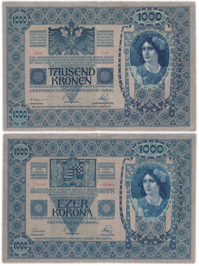 купить Австрия (Австро-Венгрия) 100 крон 1902 (Pick 8)