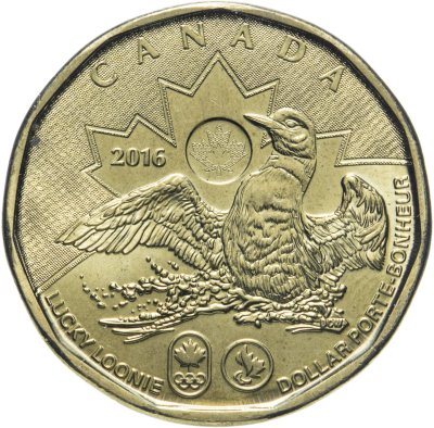 купить Канада 1 доллар 2016 "XXXI летние Олимпийские Игры, Рио-Де-Жанейро 2016"