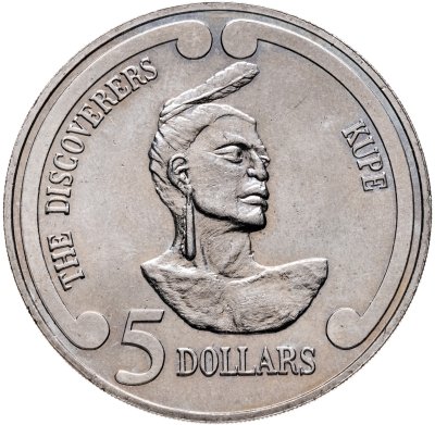 купить Новая Зеландия 5 долларов (dollars) 1992 "Первооткрыватели - Купе"