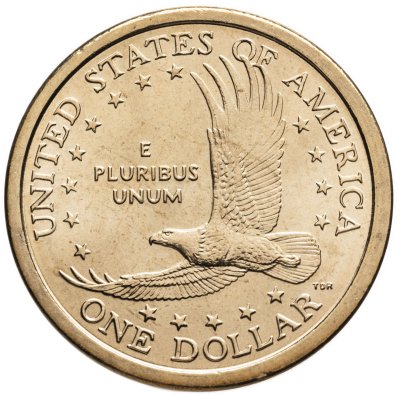 купить США 1 доллар (dollar) 2000 Sacagawea dollar (Сакагавея доллар - парящий орёл) знак монетного двора "D" - Денвер