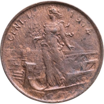 купить Италия 1 чентезимо (centesimo) 1914