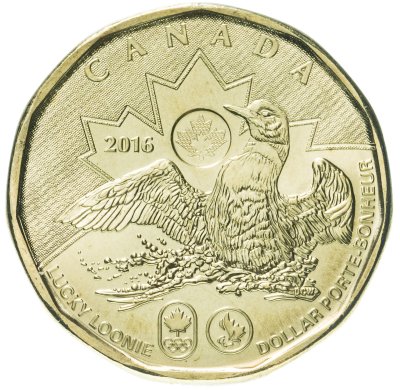 купить Канада 1 доллар 2016 XXXI летние Олимпийские Игры, Рио-Де-Жанейро