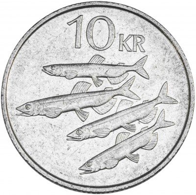 купить Исландия 10 крон 1987