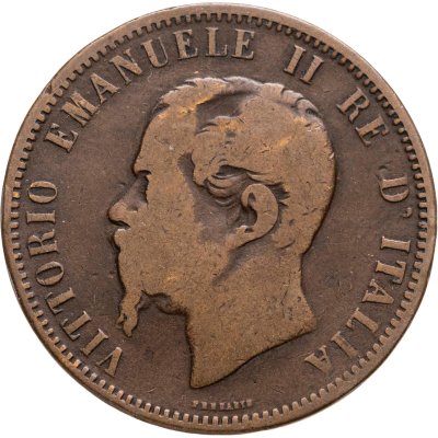 купить Италия 10 чентезимо (centesimi) 1866 Знак монетного двора: "N" - Неаполь