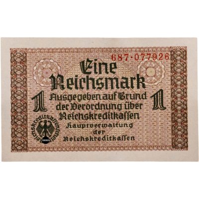 купить Германия 1 рейхсмарка (reichsmark) 1940-1945 "Немецкие оккупационные территории"