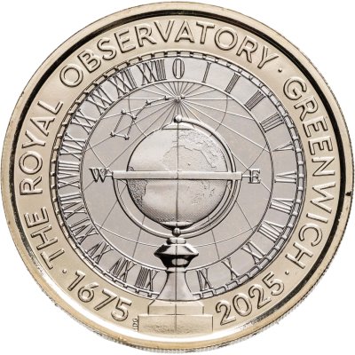 купить Великобритания 2 фунта 2025 "350-летие Королевской Гринвичской обсерватории" в буклете