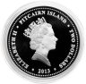 Купить Острова Питкэрн 2 доллара 2013 "Кунард Лайн - Королева Елизавета", буклете с сертификатом