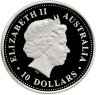 Купить Австралия 10 долларов 2003 Proof "Эволюция алфавита  - Кукабарра"
