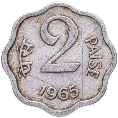 купить Индия 2 пайса (paise) 1965-1981, случайная дата