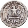 Купить США 25 центов (квотер, 1/4 доллара, quarter dollar) 1943 Washington Quarter Без отметки монетного двора