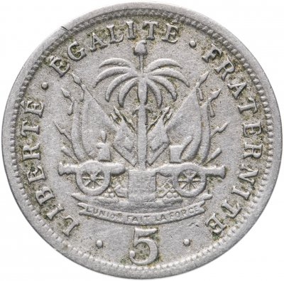 купить Гаити 5 сантимов (centimes) 1904
