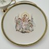 Купить Чайное трио, украшенное изображением ангелов, фарфор, деколь, золочение, Mitterteich Bavaria, Германия, 1960-1970 гг.