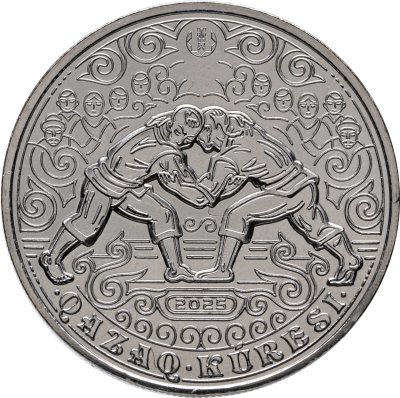 купить Казахстан 200 тенге 2025 "Курес (казахская борьба) " в коинкарте