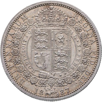 купить Великобритания 1/2 кроны 1887