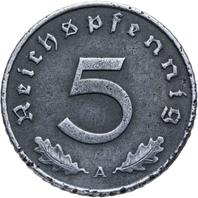 купить Германия (Третий рейх) 5 рейхспфеннигов (reichspfennig) 1941 A