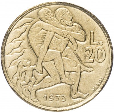 купить Сан-Марино 20 лир 1973