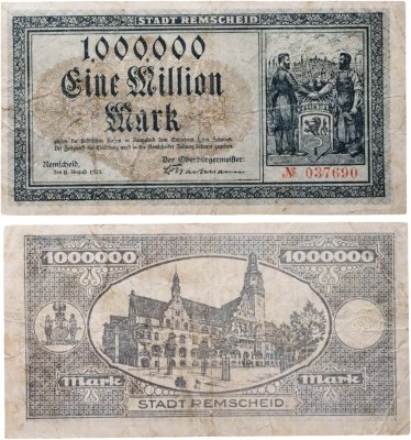купить Германия 1000000 марок 1923