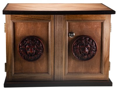 купить Мюнцкабинет на 10 планшетов массив ореха, авторская ручная работа, темный