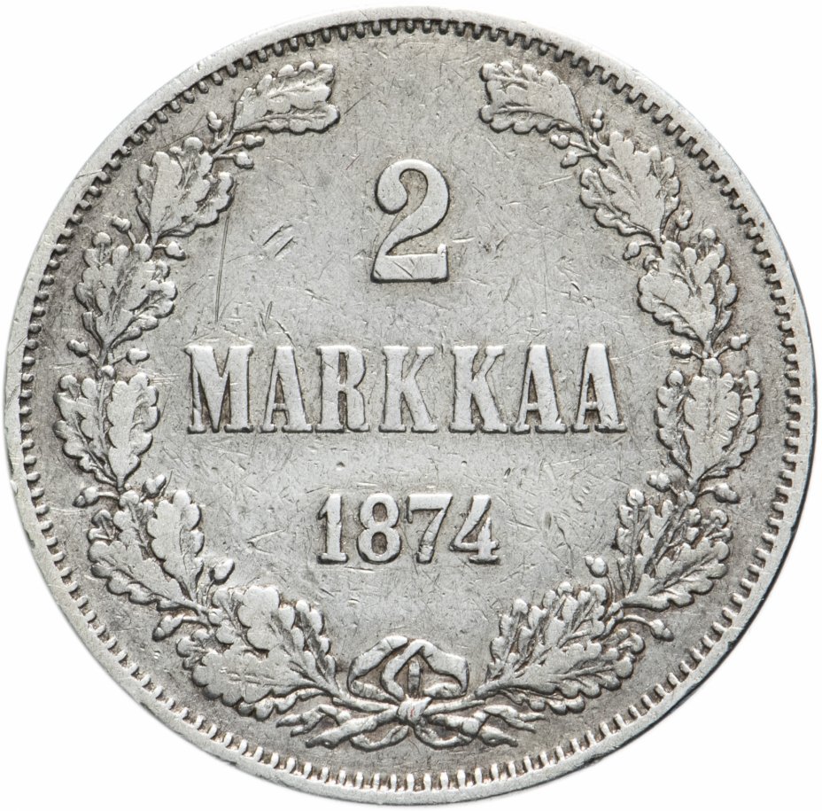 купить Для Финляндии  2 марки 1874 S