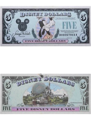 купить США 5 Дисней доллар 1993 Серия DA