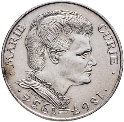 купить Франция 100 франков (francs) 1984 "50 лет со дня смерти Марии Кюри"