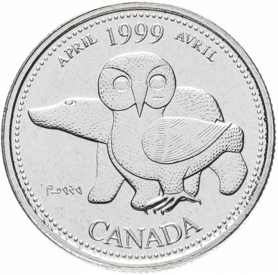 купить Канада 25 центов (cents) 1999 "Миллениум - Апрель 1999, Северное наследие"