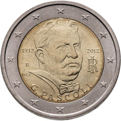купить Италия 2 евро 2012 "100 лет со дня смерти Джованни Пасколи"