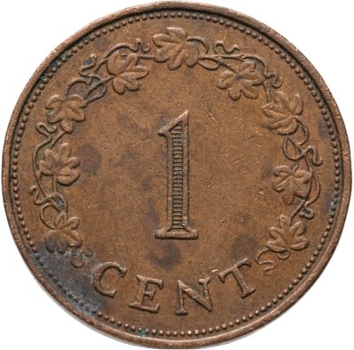 купить Мальта 1 цент (cent) 1972
