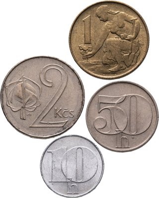 купить Чехословакия набор монет 1991-1992 (4 штуки)