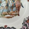 Купить Тарелка декоративная "Французская компания, 1814 г.", фаянс, деколь, золочение, Boch Freres Keramis, Бельгия, 1920-1930 гг.