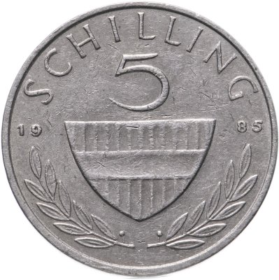 купить Австрия 5 шиллингов (shillings) 1985