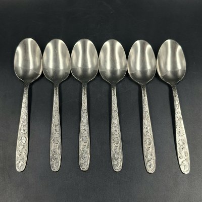 купить Набор из шести суповых ложек, нержавеющая сталь, СССР, 1970-1990 гг.