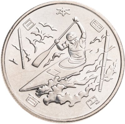 купить Япония 100 йен 2019 "XXXII Летние Олимпийские игры в Токио 2020: Гребля"