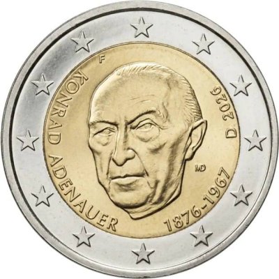 Купить [НОВИНКА В ПОДАРОК!] Германия 2 евро 2026 "Конрад Аденауэр"