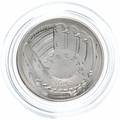 купить США 50 центов (1/2 доллара, half dollar) 2014 UNC "Национальный зал славы бейсбола", знак монетного двора: "D" - Денвер