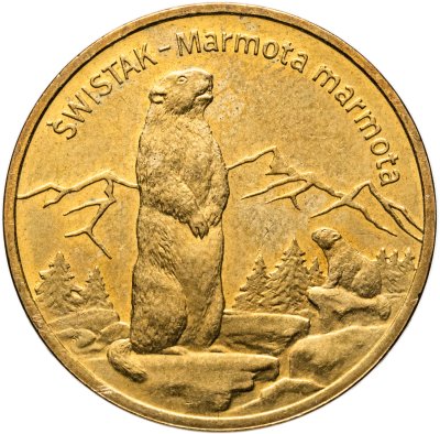 купить Польша 2 злотых (zlote) 2006 "Всемирная природа - Сурок"