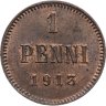 Купить 1 пенни (penni) 1913 Российская Финляндия