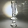 Купить Ваза (кубок) с резным растительным декором, хрусталь, алмазная грань, СССР, 1970-1990 гг.