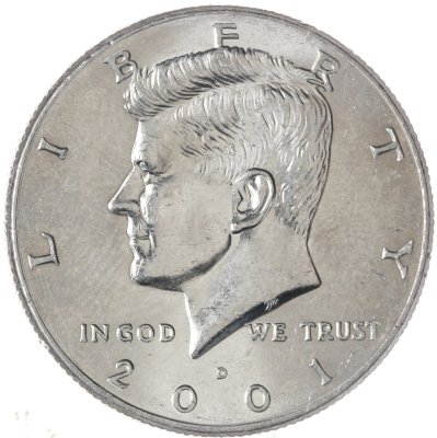 купить США 50 центов (1/2 доллара, half dollar) 2001 D Kennedy Half Dollar (Кеннеди) знак монетного двора "D" - Денвер