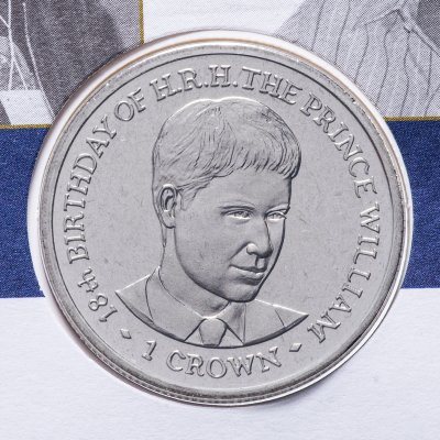 купить Остров Мэн 1 крона 2000 18-летие принца Вильяма