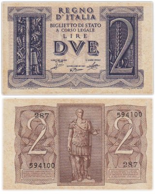 купить Италия 2 лиры 1939