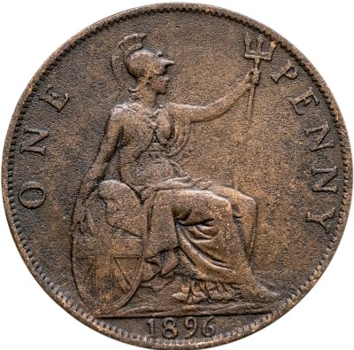 купить Великобритания 1 пенни (penny) 1896