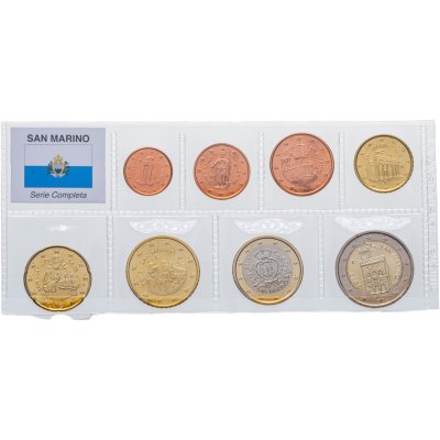 купить Сан-Марино набор из 8 монет евро 2006-2014