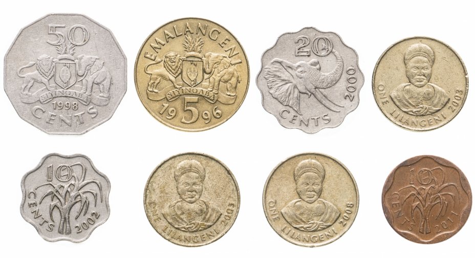 купить Свазиленд набор из 8 монет 1996-2011